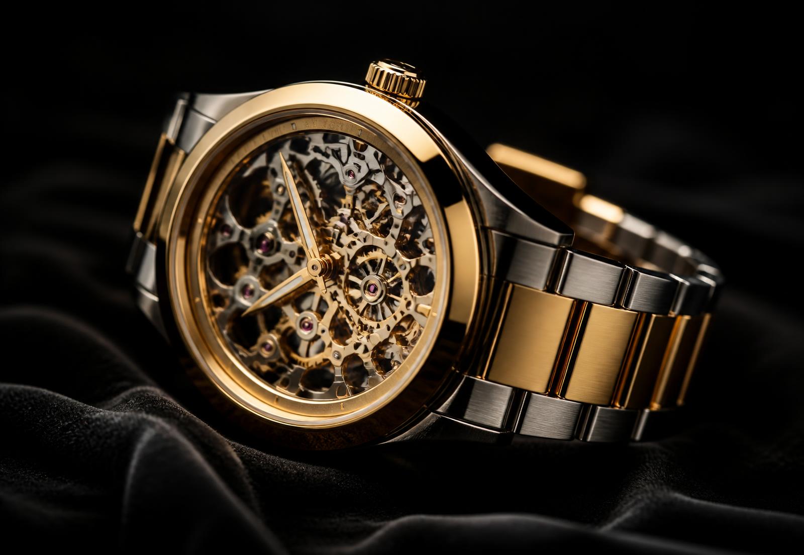 Luxury watch macro